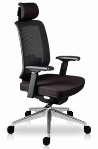 Silla ejecutiva para oficina Finisterre Negro